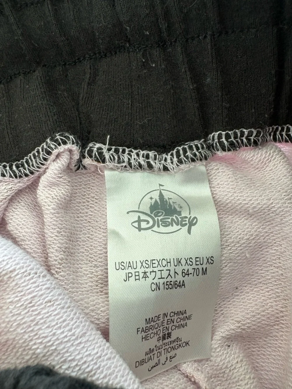 Disney Princess  Pink and Black Branded Waistband Pajamas - Picture 2 of 10